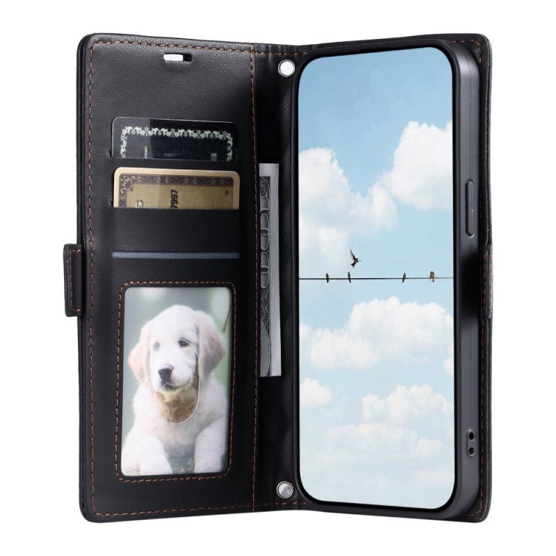 Lederhüllen Für Samsung Galaxy S26 Plus Gestepptes Vintage-design