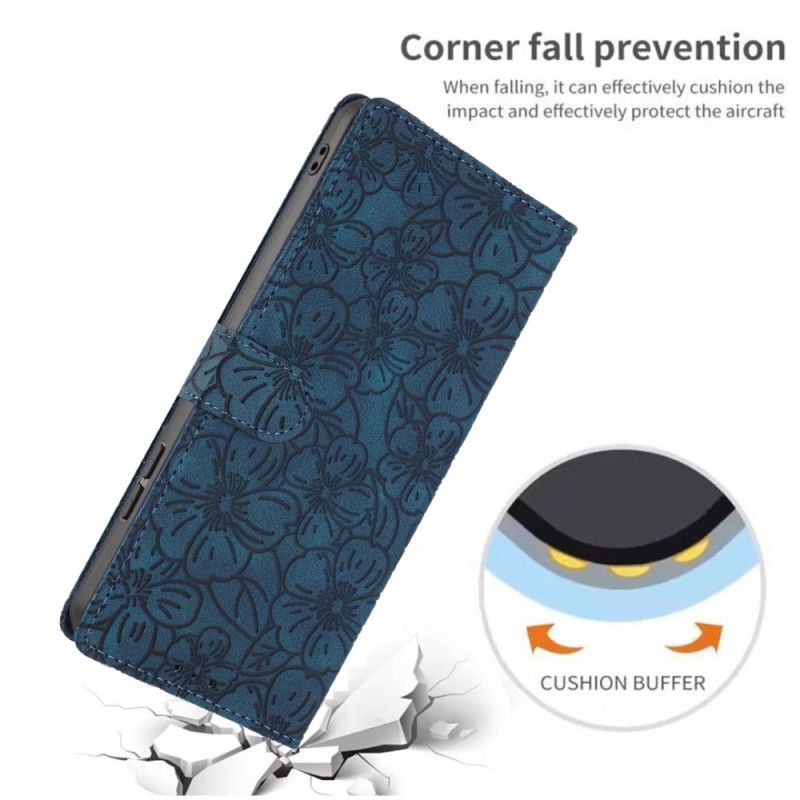 Lederhüllen Für Samsung Galaxy S26 Plus Kirschblüten-gravur