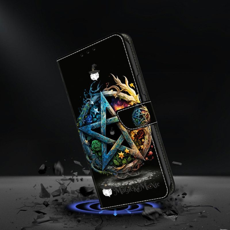 Lederhüllen Für Samsung Galaxy S26 Plus Pentagramm