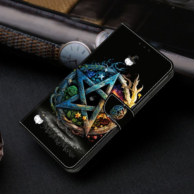 Lederhüllen Für Samsung Galaxy S26 Plus Pentagramm