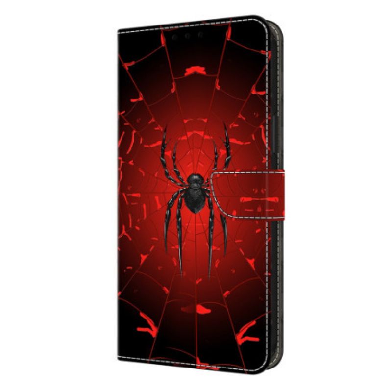 Lederhüllen Für Samsung Galaxy S26 Plus Schwarze Spinne