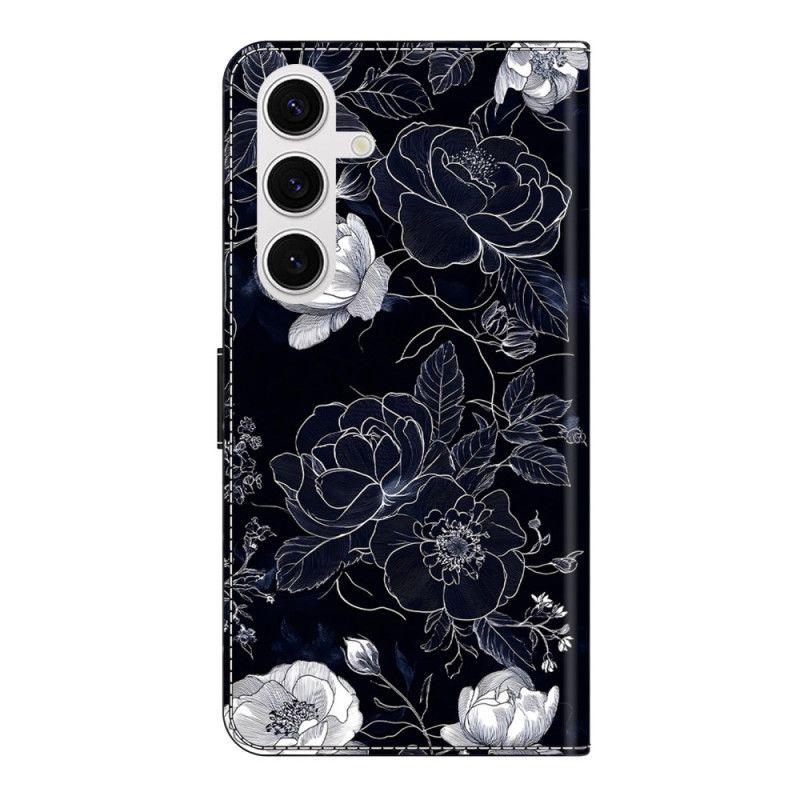 Lederhüllen Für Samsung Galaxy S26 Plus Vintage-blumenmuster