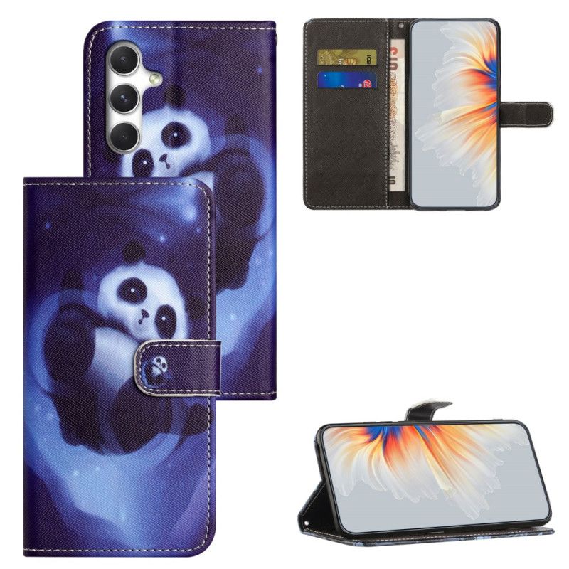 Lederhüllen Für Samsung Galaxy S26 Plus Weltraumpanda