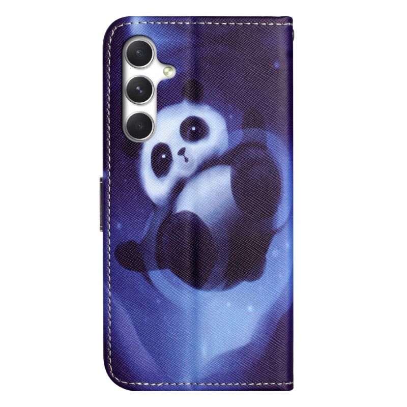 Lederhüllen Für Samsung Galaxy S26 Plus Weltraumpanda