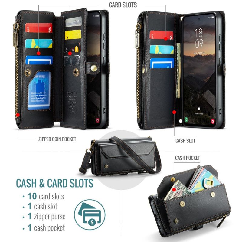 Lederhüllen Samsung Galaxy S26 Plus 10 Caseme Karten Halterungen