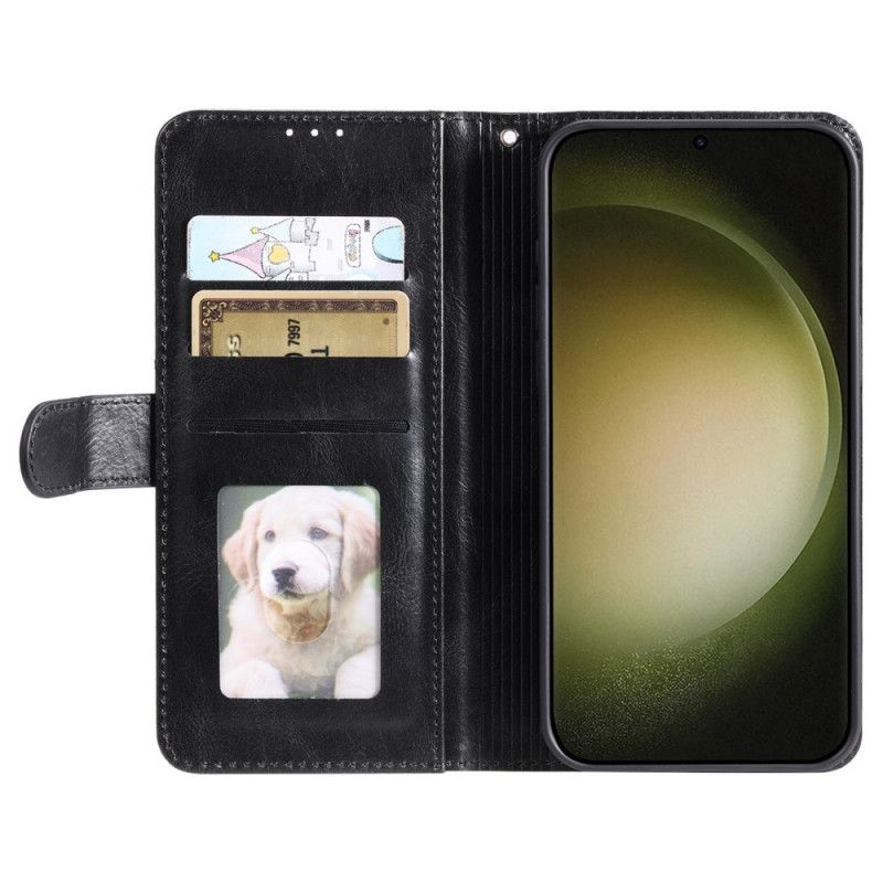 Lederhüllen Samsung Galaxy S26 Plus Handyhülle 6 Kartenfächer Und Handschlaufe
