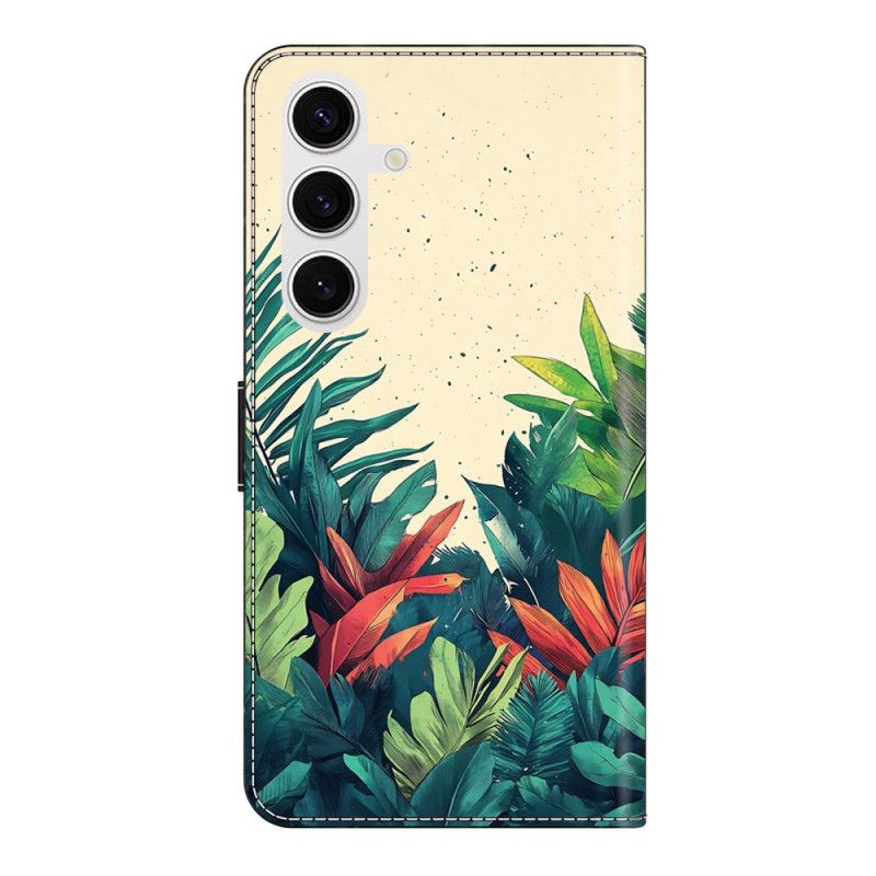 Lederhüllen Samsung Galaxy S26 Plus Handyhülle Blätter