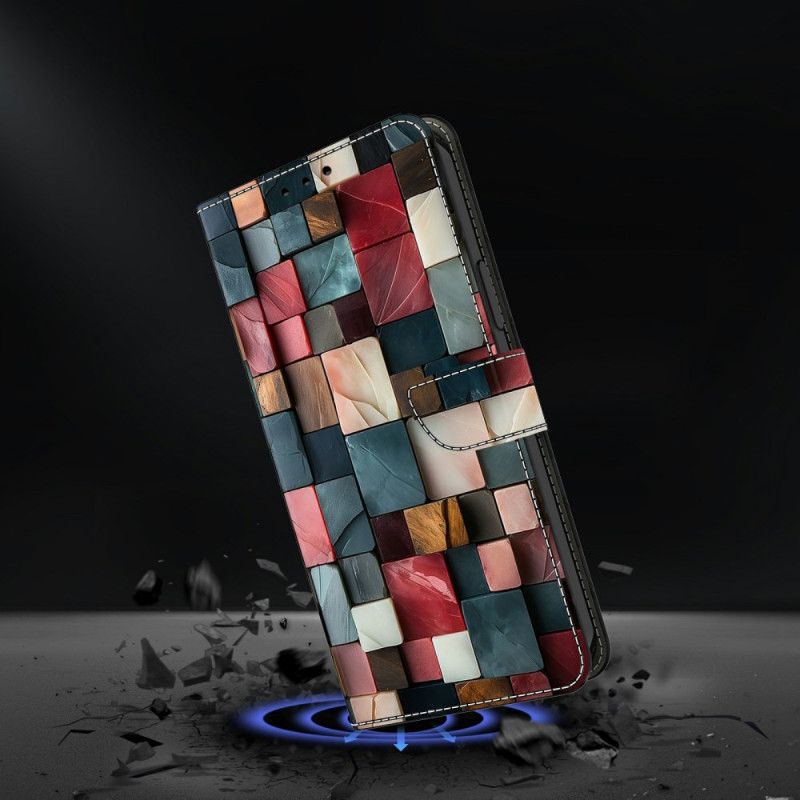 Lederhüllen Samsung Galaxy S26 Plus Handyhülle Farbige Ziegel