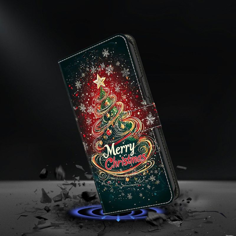 Lederhüllen Samsung Galaxy S26 Plus Handyhülle Weihnachtsbaum
