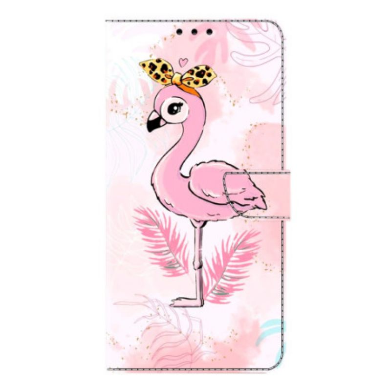 Lederhüllen Samsung Galaxy S26 Plus Rosa Vogelmotiv