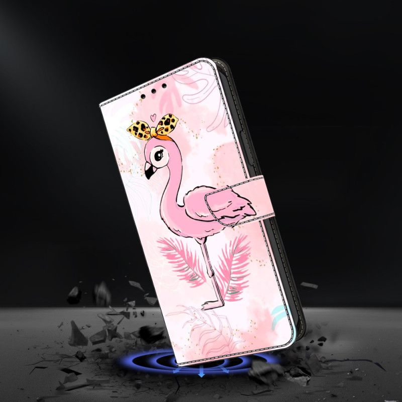 Lederhüllen Samsung Galaxy S26 Plus Rosa Vogelmotiv