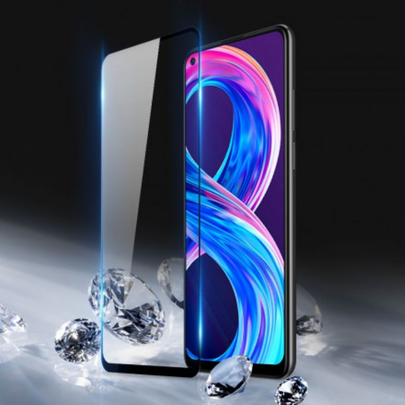 Displayschutzfolie Aus Gehärtetem Glas Mit Schwarzem Rand Realme 8 / 8 Pro