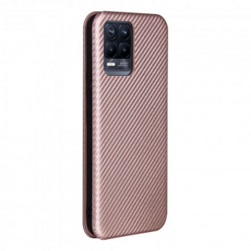 Flip Case Für Realme 8 / 8 Pro Farbiges Carbon-silikon