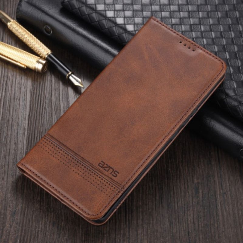 Flip Case Realme 8 / 8 Pro Azns Lederstil