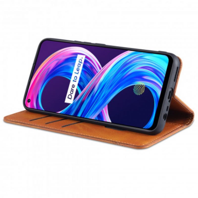 Flip Case Realme 8 / 8 Pro Azns Lederstil