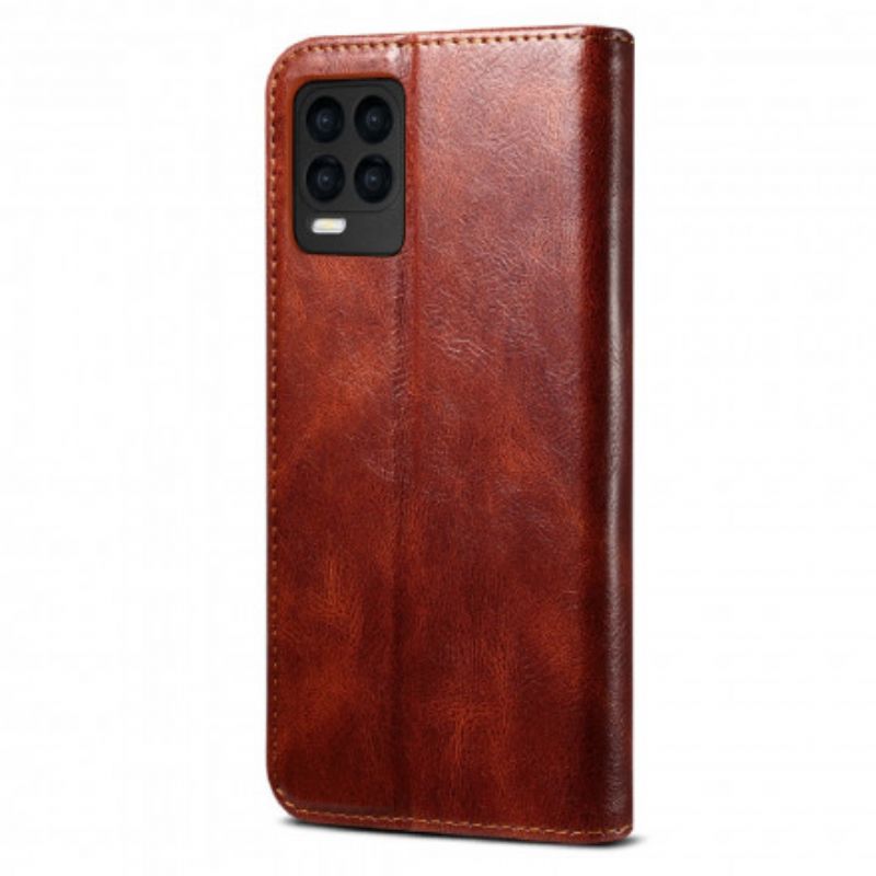 Flip Case Realme 8 / 8 Pro Gewachstes Kunstleder