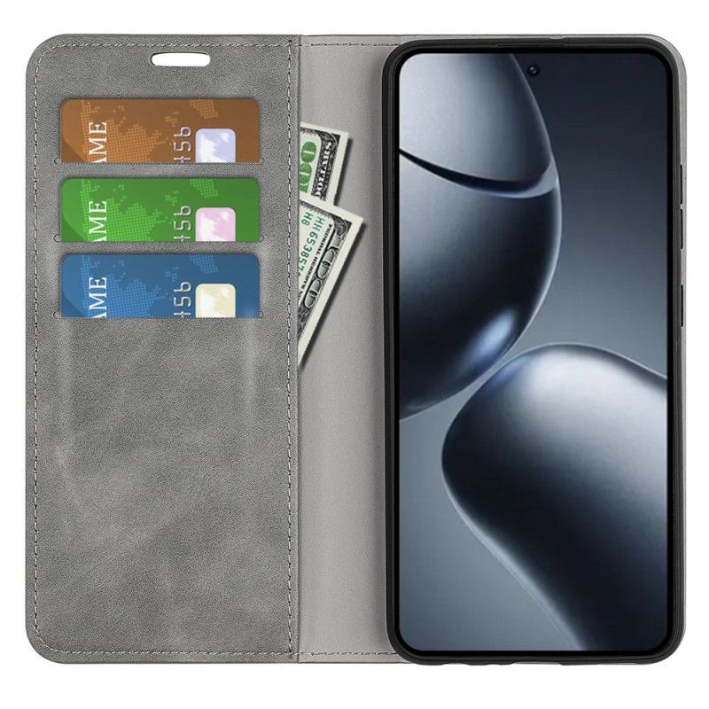 Flip Case Für Xiaomi 15t Lederoptik