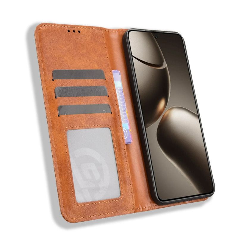 Flip Case Xiaomi 15t Handyhülle Vintage-besatz