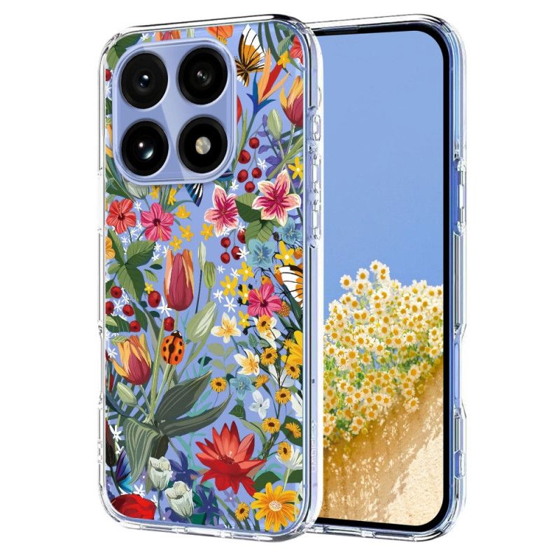 Hülle Für Xiaomi 15t Transparentes Blumenmuster