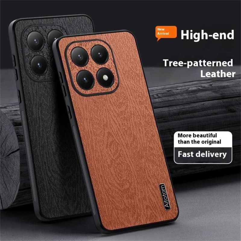 Hülle Xiaomi 15t Handyhülle Holzoptik