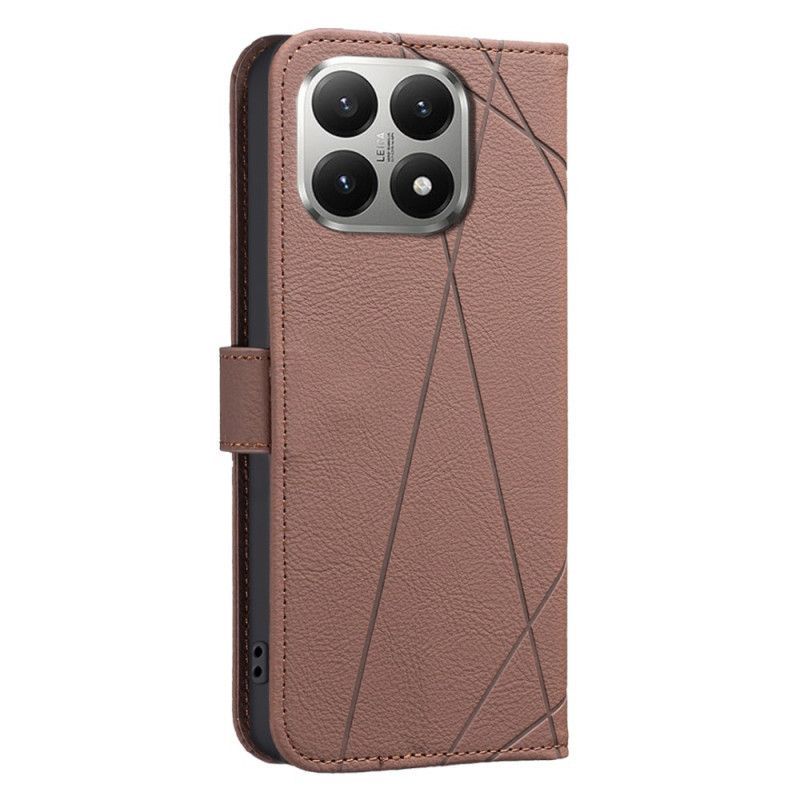 Lederhüllen Für Xiaomi 15t Geometrisches Muster (binfen Color)