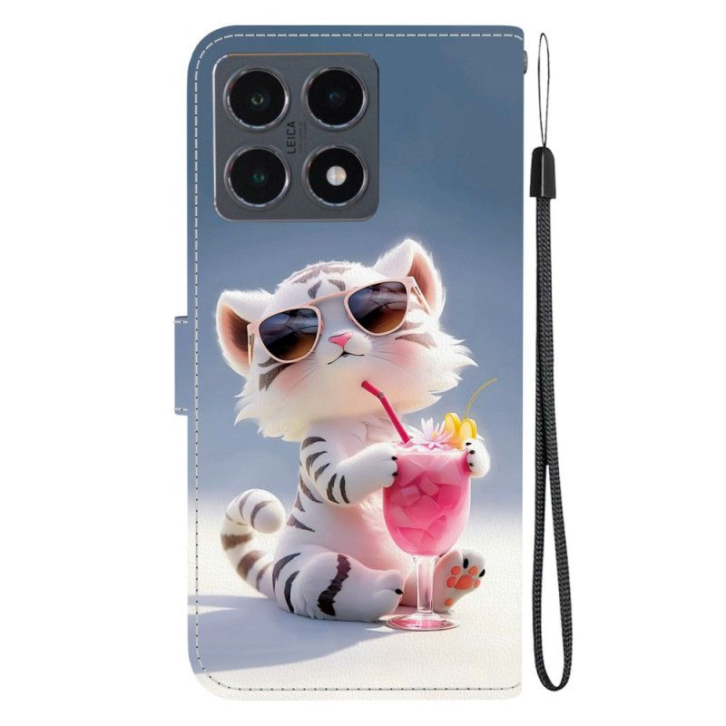 Lederhüllen Für Xiaomi 15t Kleiner Tiger