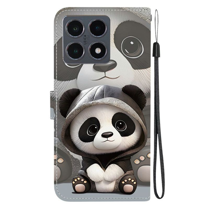 Lederhüllen Für Xiaomi 15t Niedlicher Panda