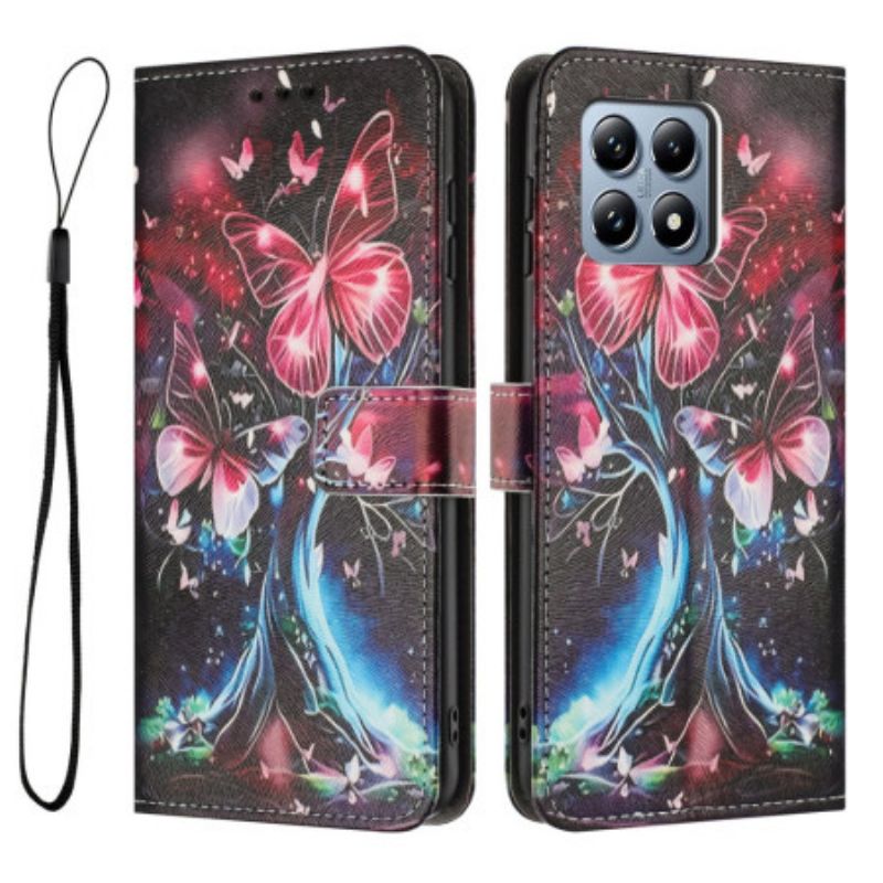 Lederhüllen Für Xiaomi 15t Schmetterlingsstrauch