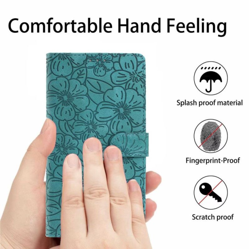 Lederhüllen Xiaomi 15t Blumengravur