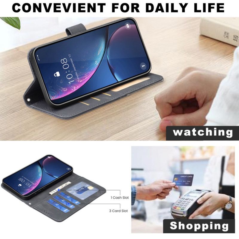 Lederhüllen Xiaomi 15t Geometrisches Muster (binfen Color)