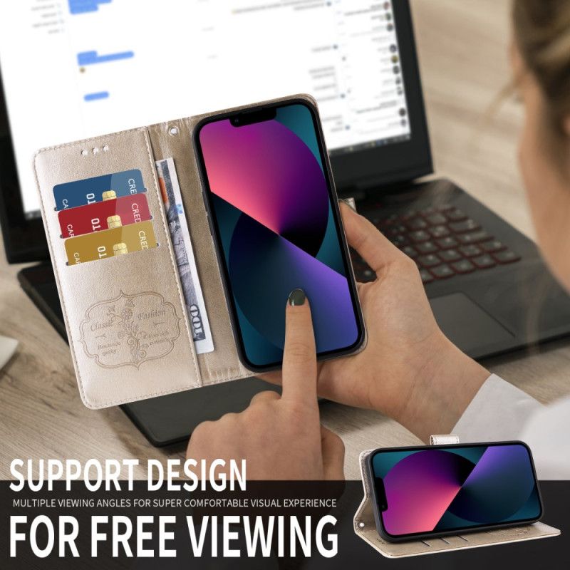 Lederhüllen Xiaomi 15t Handyhülle Blumen