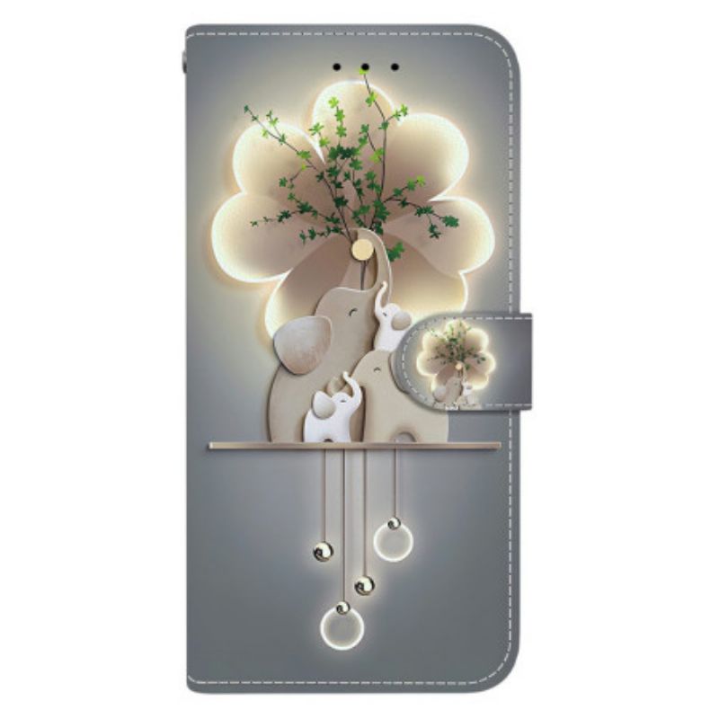 Lederhüllen Xiaomi 15t Handyhülle Drei Elefanten