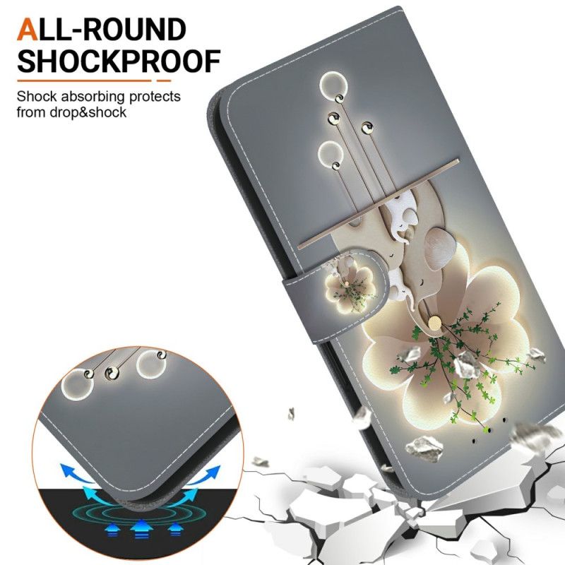 Lederhüllen Xiaomi 15t Handyhülle Drei Elefanten