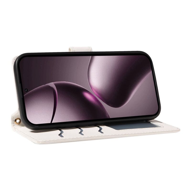 Lederhüllen Xiaomi 15t Handyhülle Gesteppt Mit Riemen Und Schulterriemen