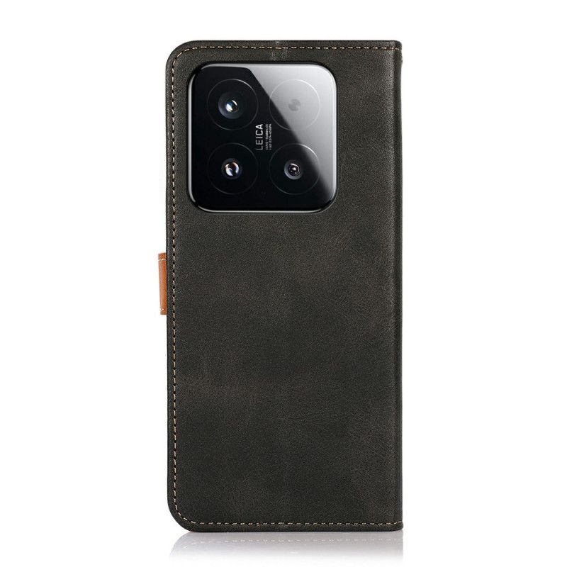 Lederhüllen Xiaomi 15t Handyhülle Goldener Verschluss Khazneh