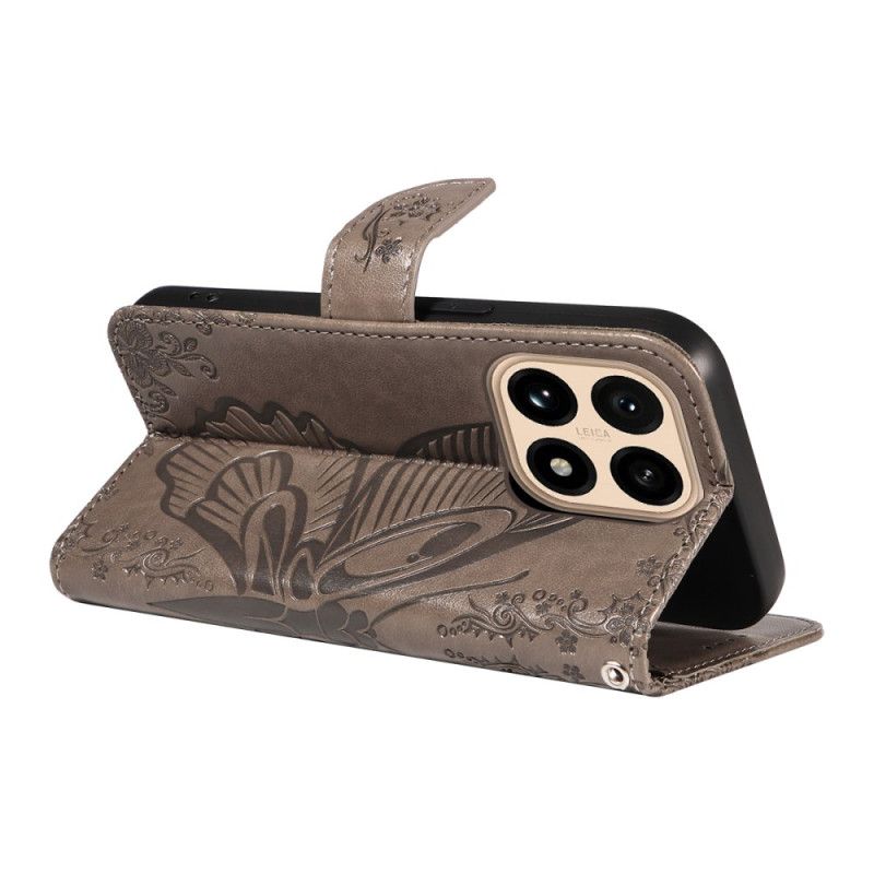 Lederhüllen Xiaomi 15t Handyhülle Grafischer Schmetterling