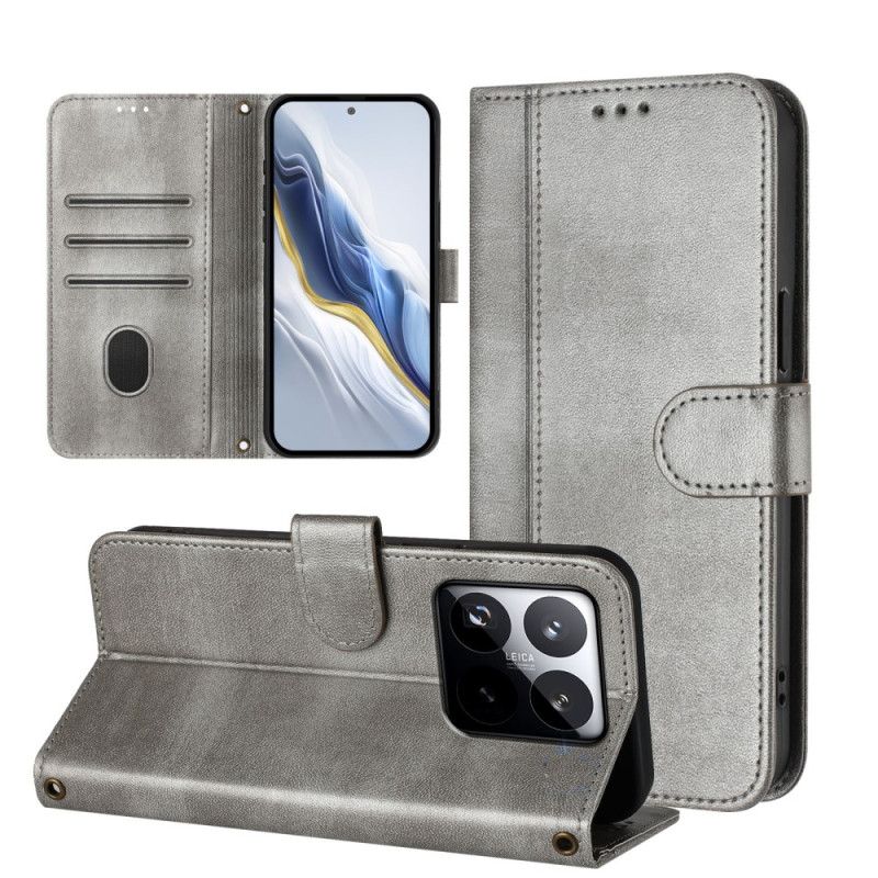 Lederhüllen Xiaomi 15t Handyhülle Vintage-geldbörse