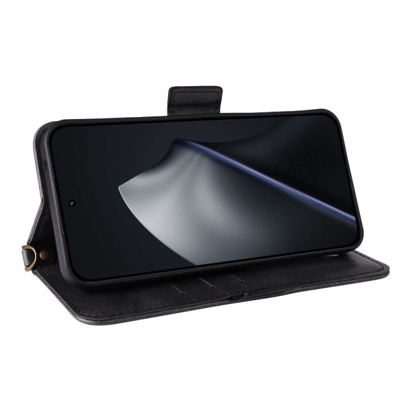 Lederhüllen Xiaomi 15t Handyhülle Vintage Mit Schulterriemen