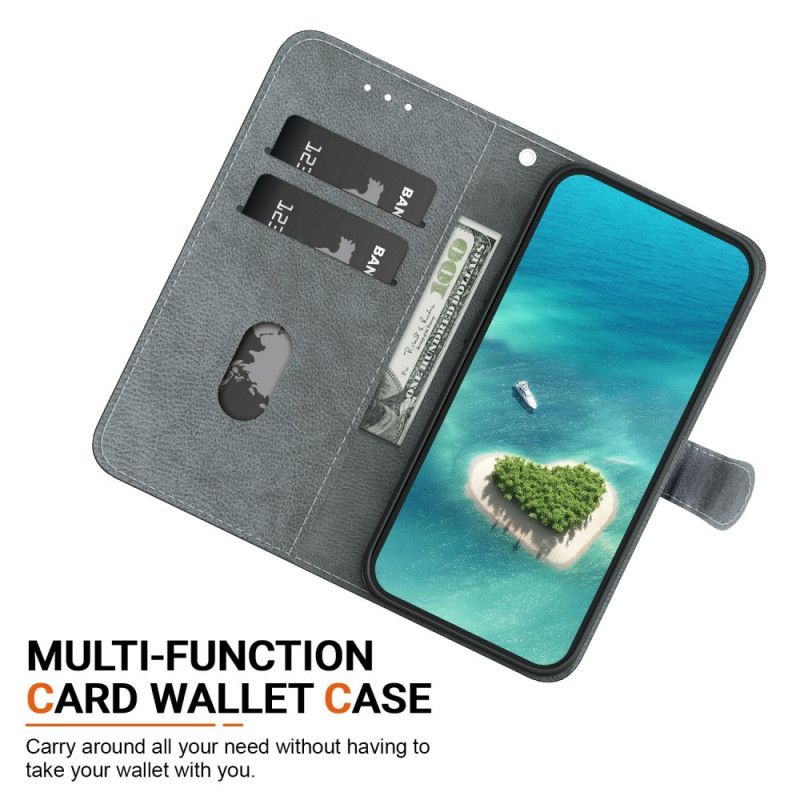 Lederhüllen Xiaomi 15t Schwarz-goldenes Herz