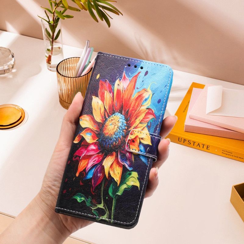 Lederhüllen Xiaomi 15t Sonnenblumen