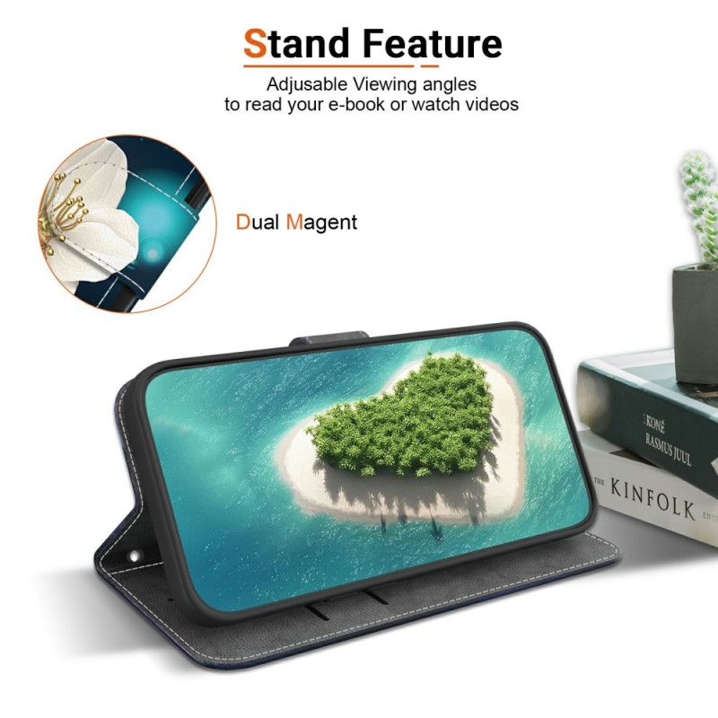 Lederhüllen Xiaomi 15t Weiß Magnolien