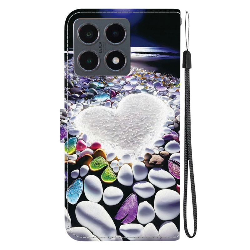 Lederhüllen Xiaomi 15t Weißes Herz