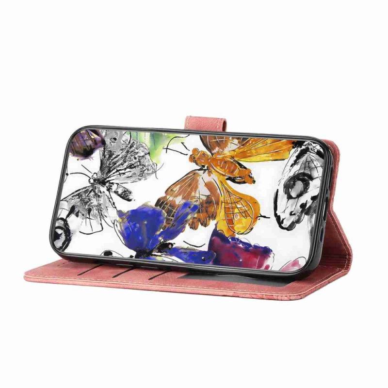 Lederhüllen Xiaomi 15t Wildlederoptik Mit Schmetterlingseffekt