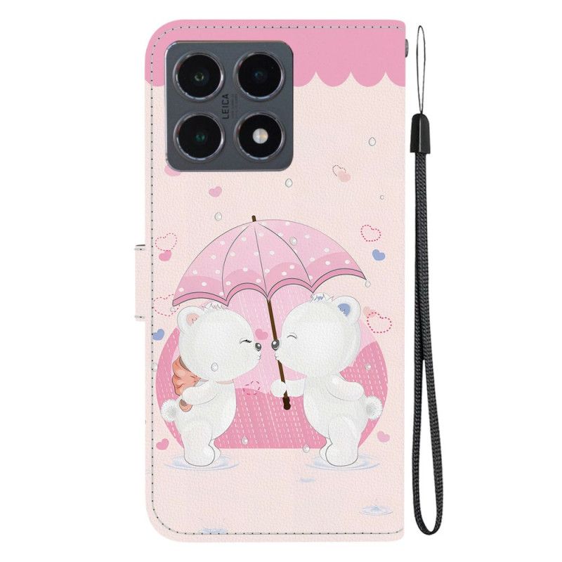 Lederhüllen Xiaomi 15t Zwei Teddybären