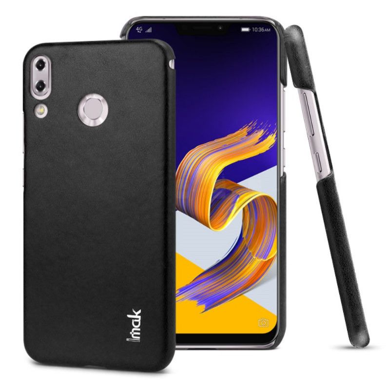 Hülle Asus ZenFone 5 / 5Z Schwarz Ledereffekt Der Imak Ruiyi-Serie