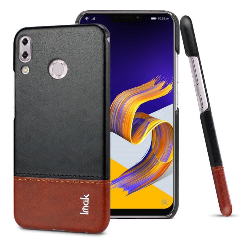 Hülle Asus ZenFone 5 / 5Z Schwarz Ledereffekt Der Imak Ruiyi-Serie