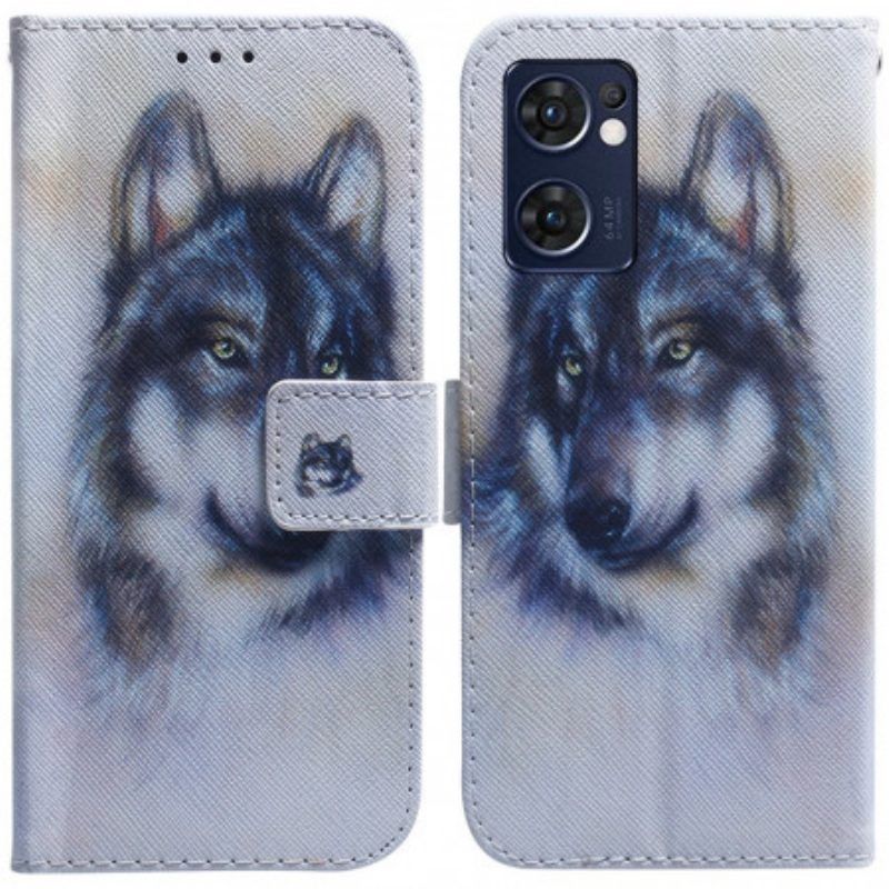 Flip Case Für Oppo Find X5 Lite Hunde-look