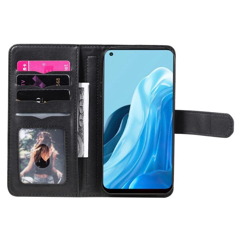 Flip Case Für Oppo Find X5 Lite Multi-karten