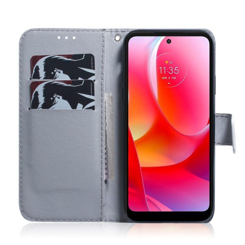 Flip Case Für Oppo Find X5 Lite Premium Blühender Baum