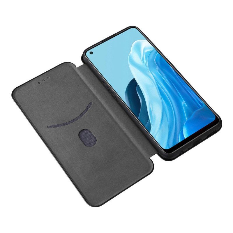 Schutzhülle Für Oppo Find X5 Lite Flip Case Kohlefaser-textur